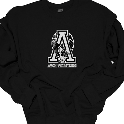 AVON WRESTLING-BIRD GREYSCALE