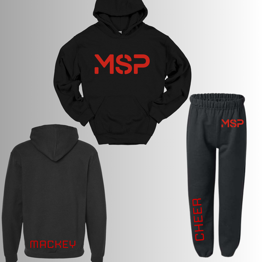 MSP - SMALL CHEER BUNDLE #1 - Customized Pullover Hoodie & Sweats