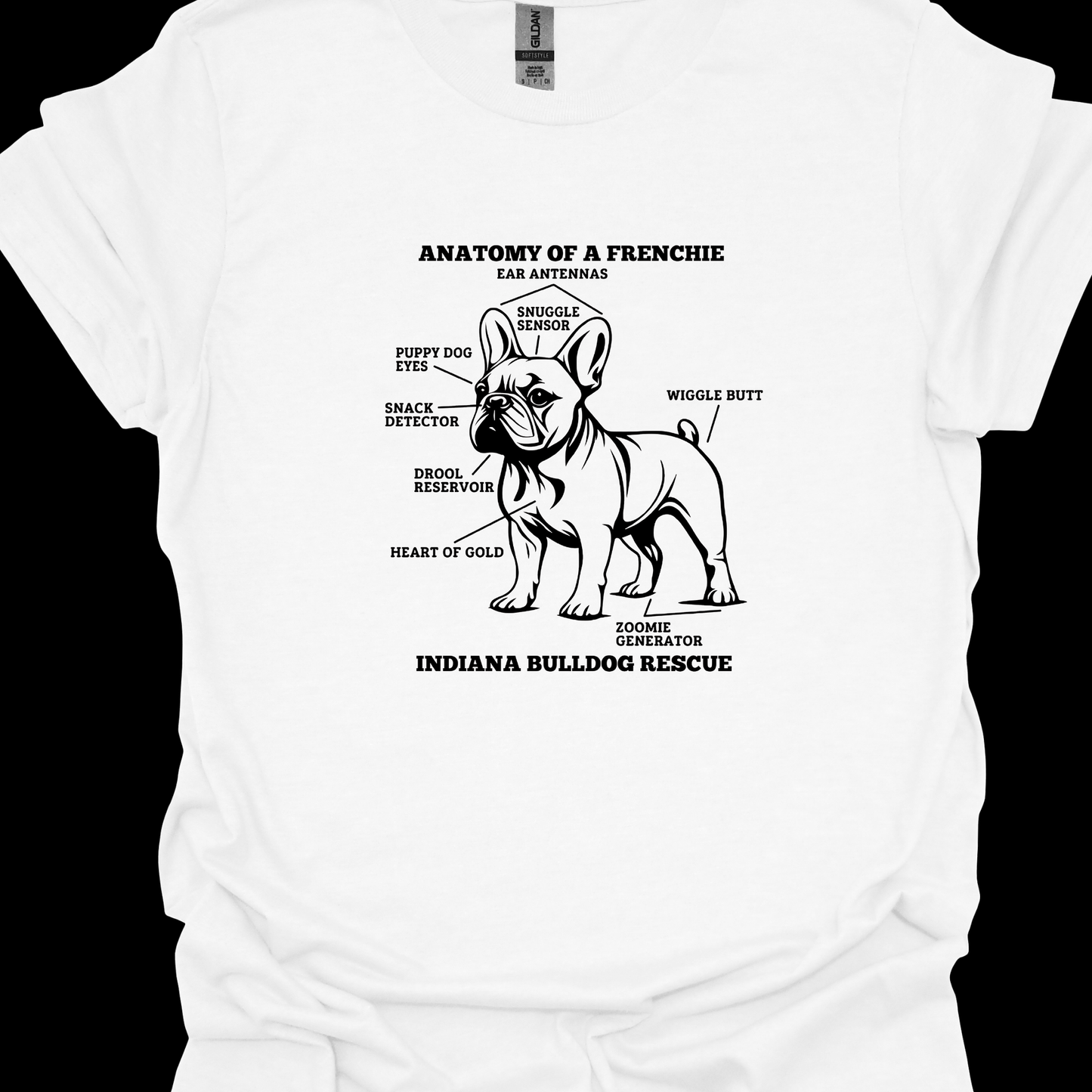 (IBDR) ANATOMY OF A FRENCHIE TSHIRT