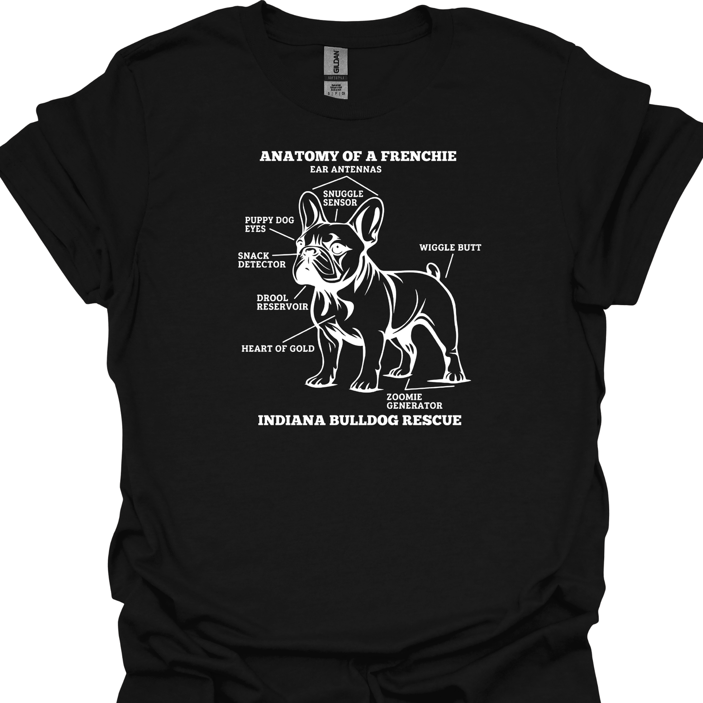 (IBDR) ANATOMY OF A FRENCHIE TSHIRT