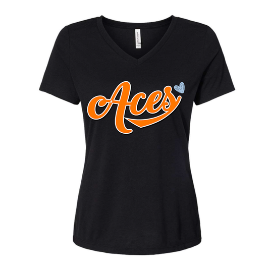 ACES BASEBALL - ORANGE SCRIPT