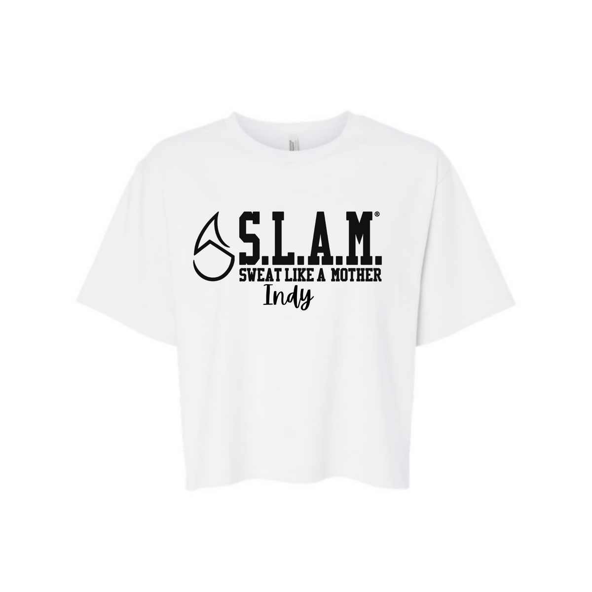 SLAM INDY - AMERICAN APPAREL FINE JERSEY MID-LENGTH BOXY TEE