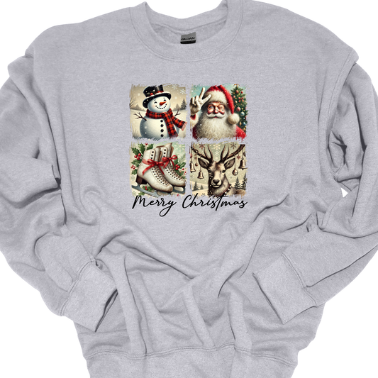 MERRY CHRISTMAS (4SQUARE) CREWNECK