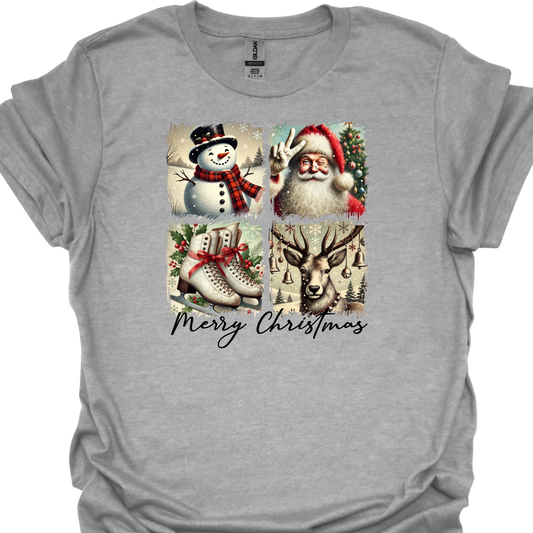 MERRY CHRISTMAS (4SQUARE) TSHIRT