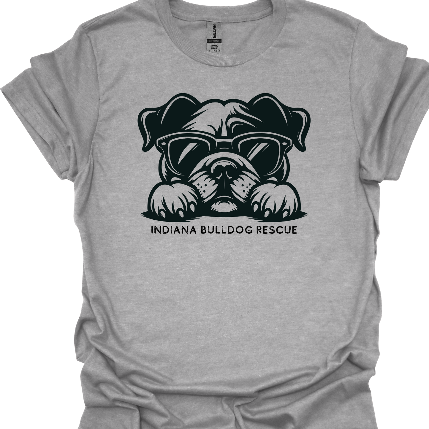 (TOO COOL PUP) INDIANA BULLDOG RESCUE TSHIRT