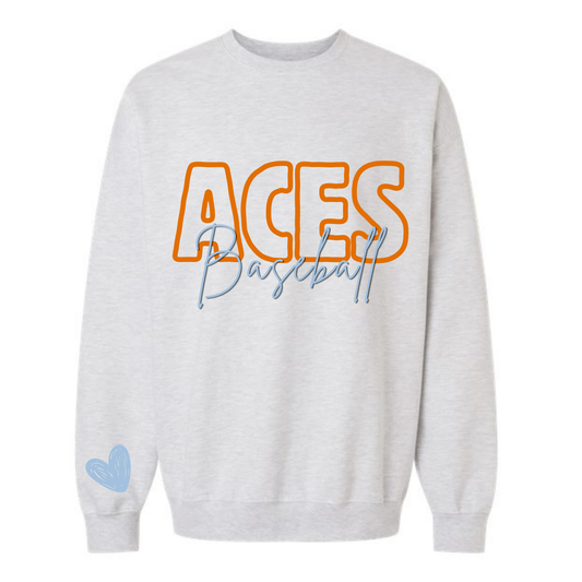 ACES BASEBALL - HOLLOW FONT