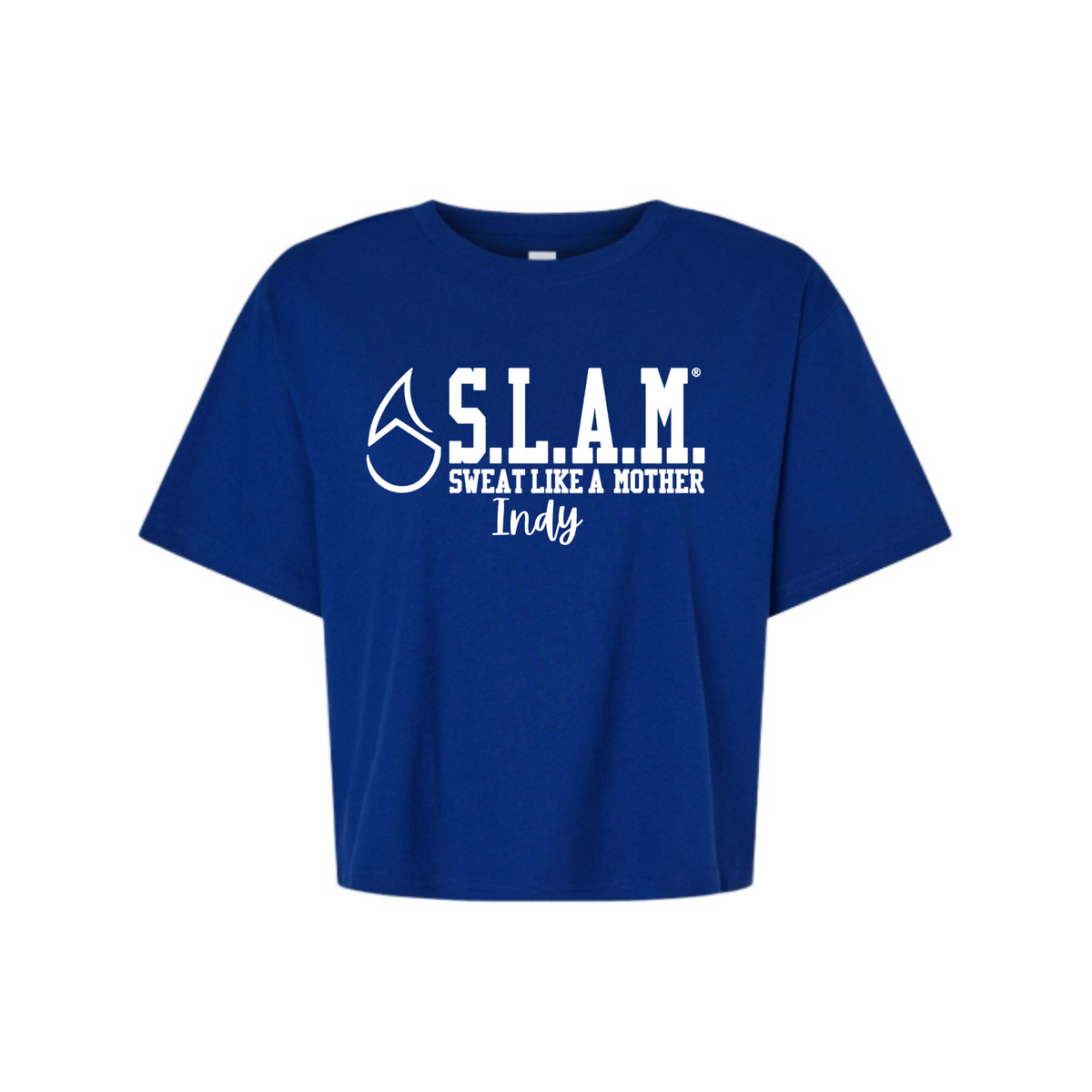 SLAM INDY - AMERICAN APPAREL FINE JERSEY MID-LENGTH BOXY TEE