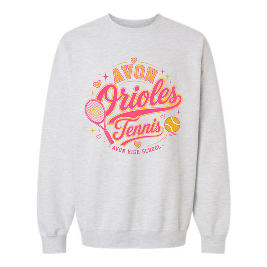 AVON TENNIS HEARTS2 PINK TEXT
