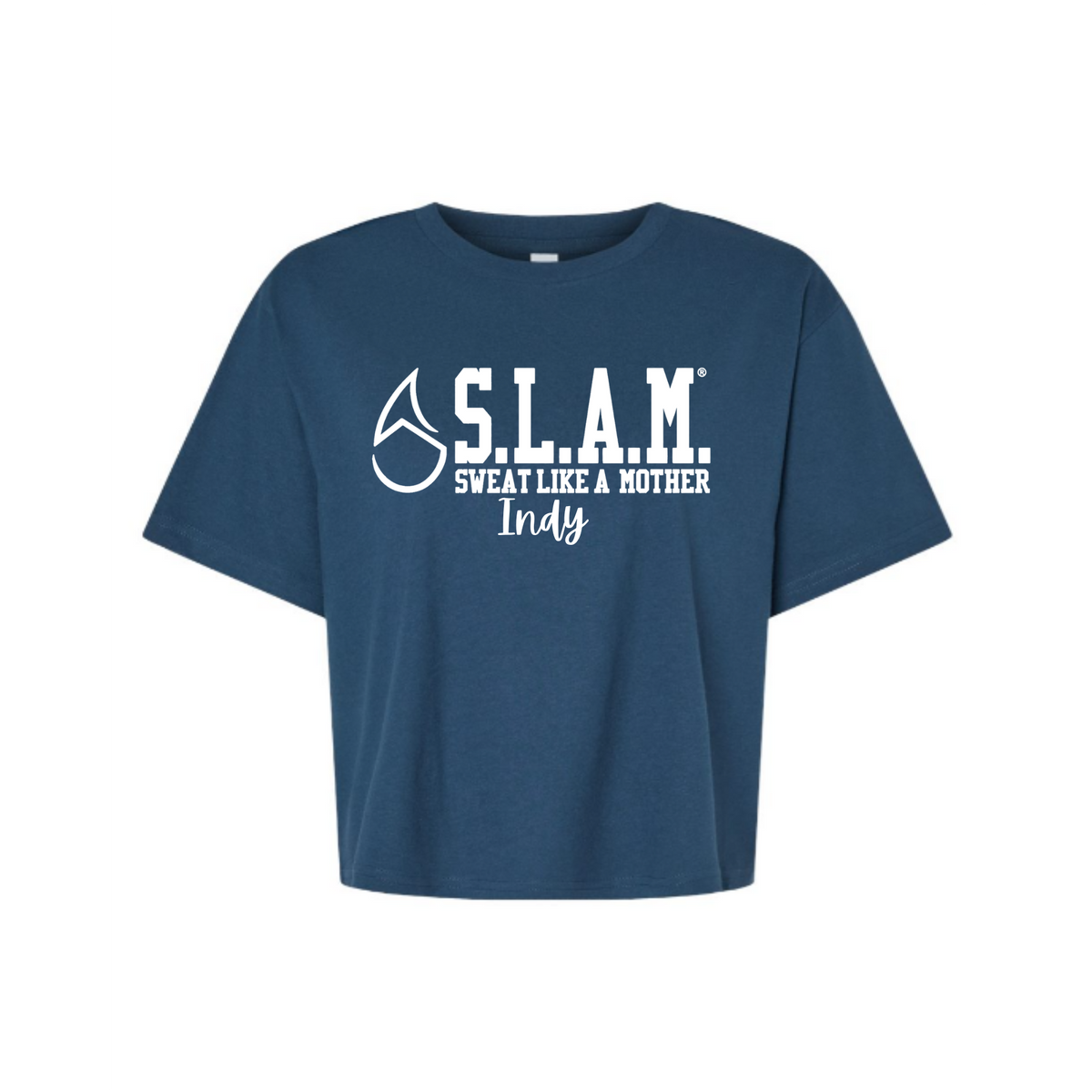 SLAM INDY - AMERICAN APPAREL FINE JERSEY MID-LENGTH BOXY TEE
