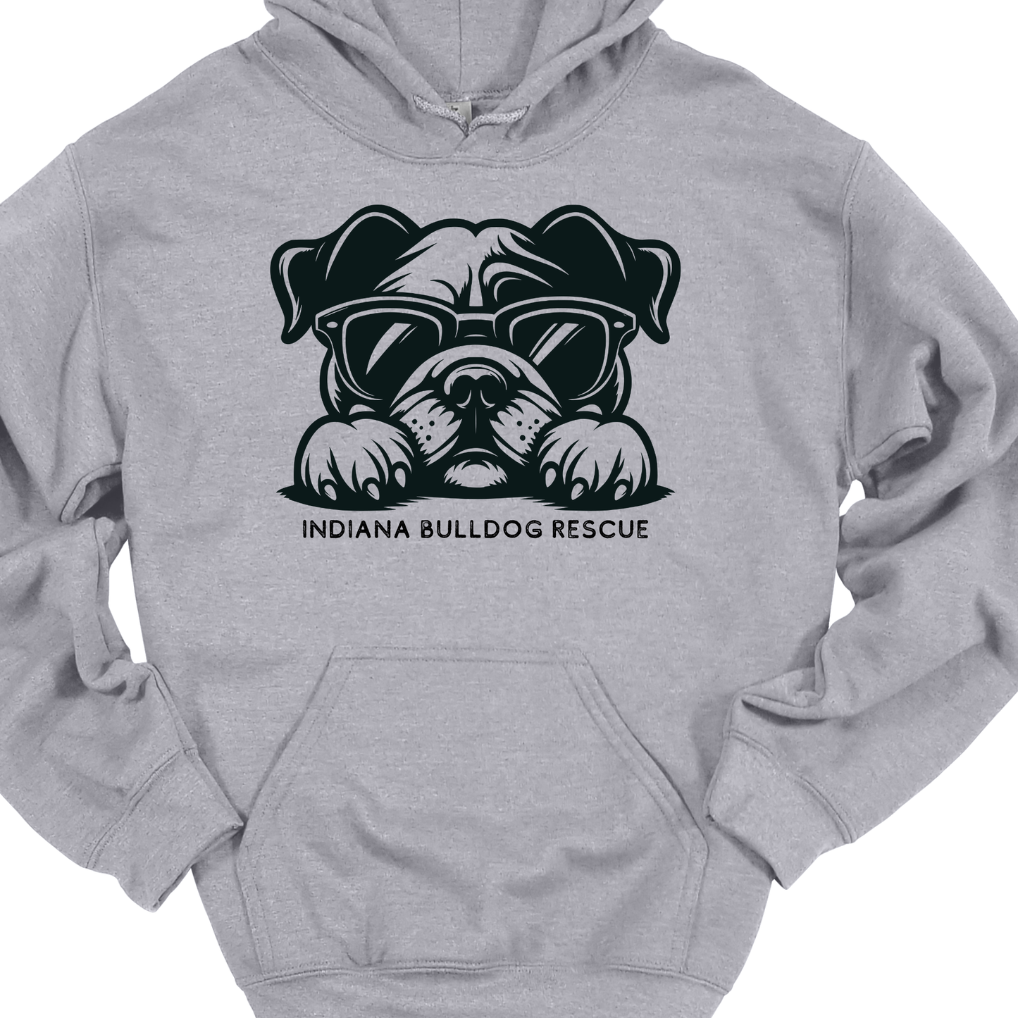 (TOO COOL PUP) INDIANA BULLDOG RESCUE HOODIE