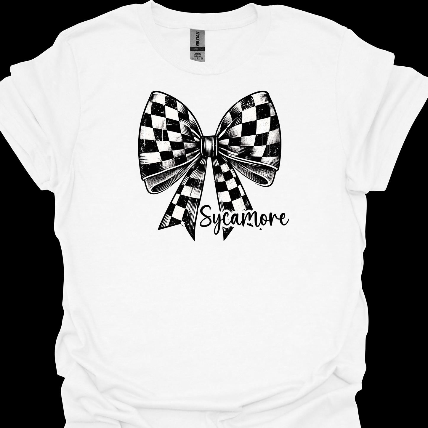 SYCAMORE CHECKERED BOW