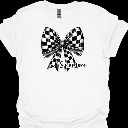 SYCAMORE CHECKERED BOW