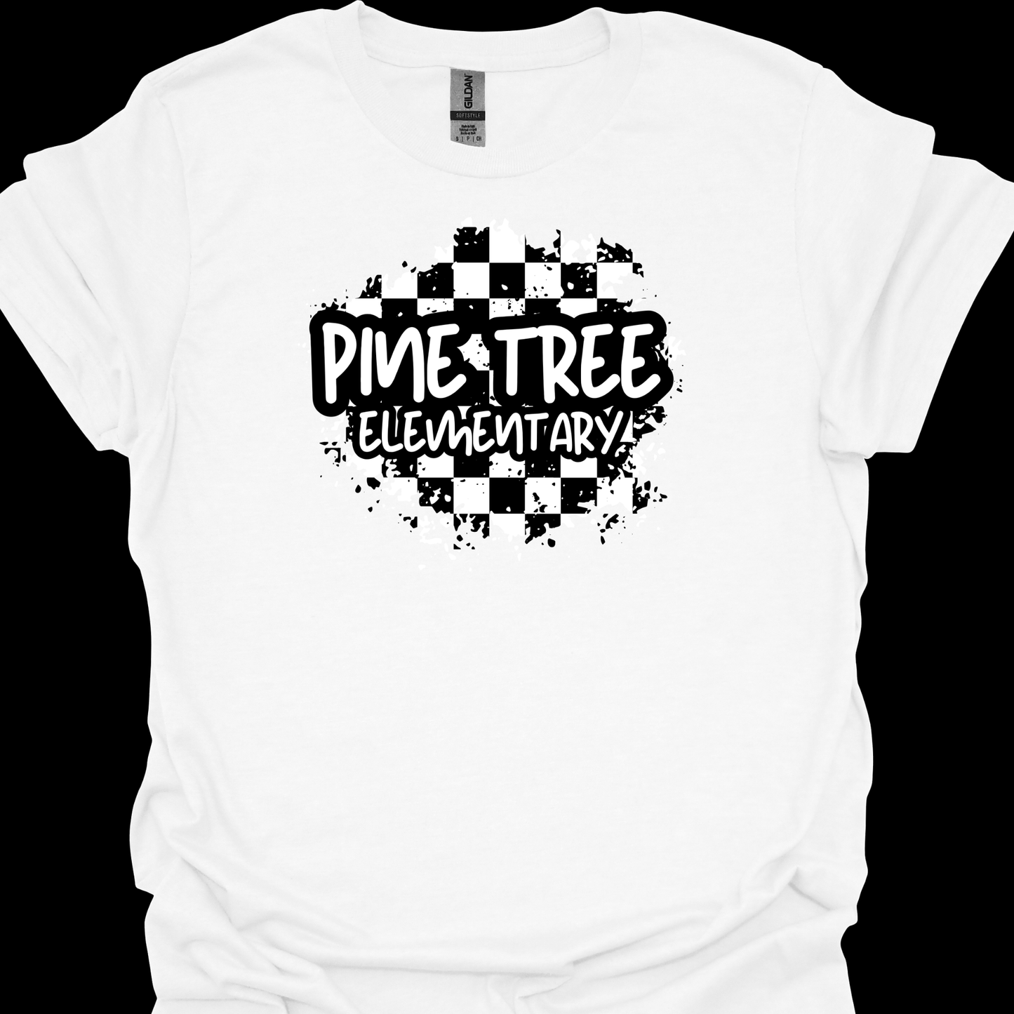 PINE TREE CHECKERED DISTRESSED