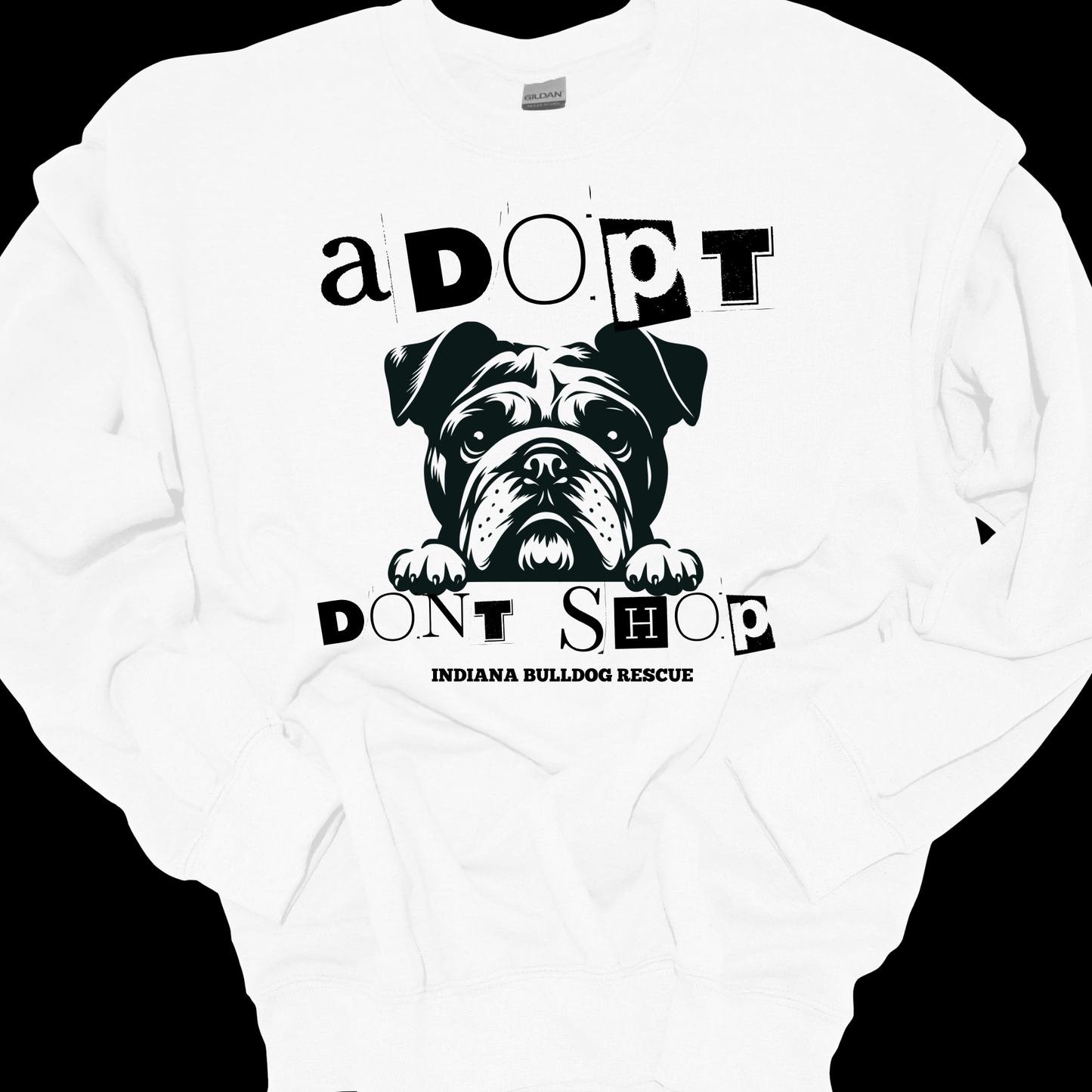 (IBDR) ADOPT DONT SHOP CREWNECK