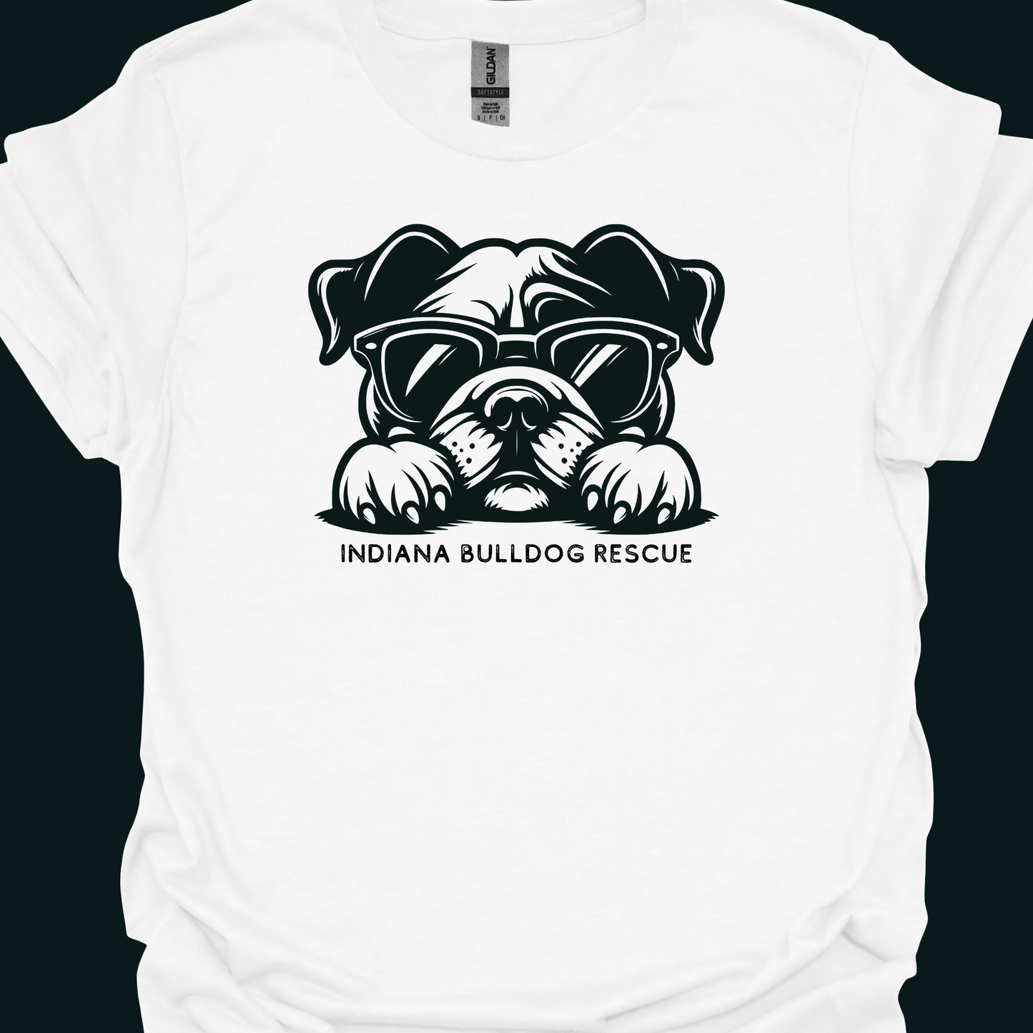 (TOO COOL PUP) INDIANA BULLDOG RESCUE TSHIRT