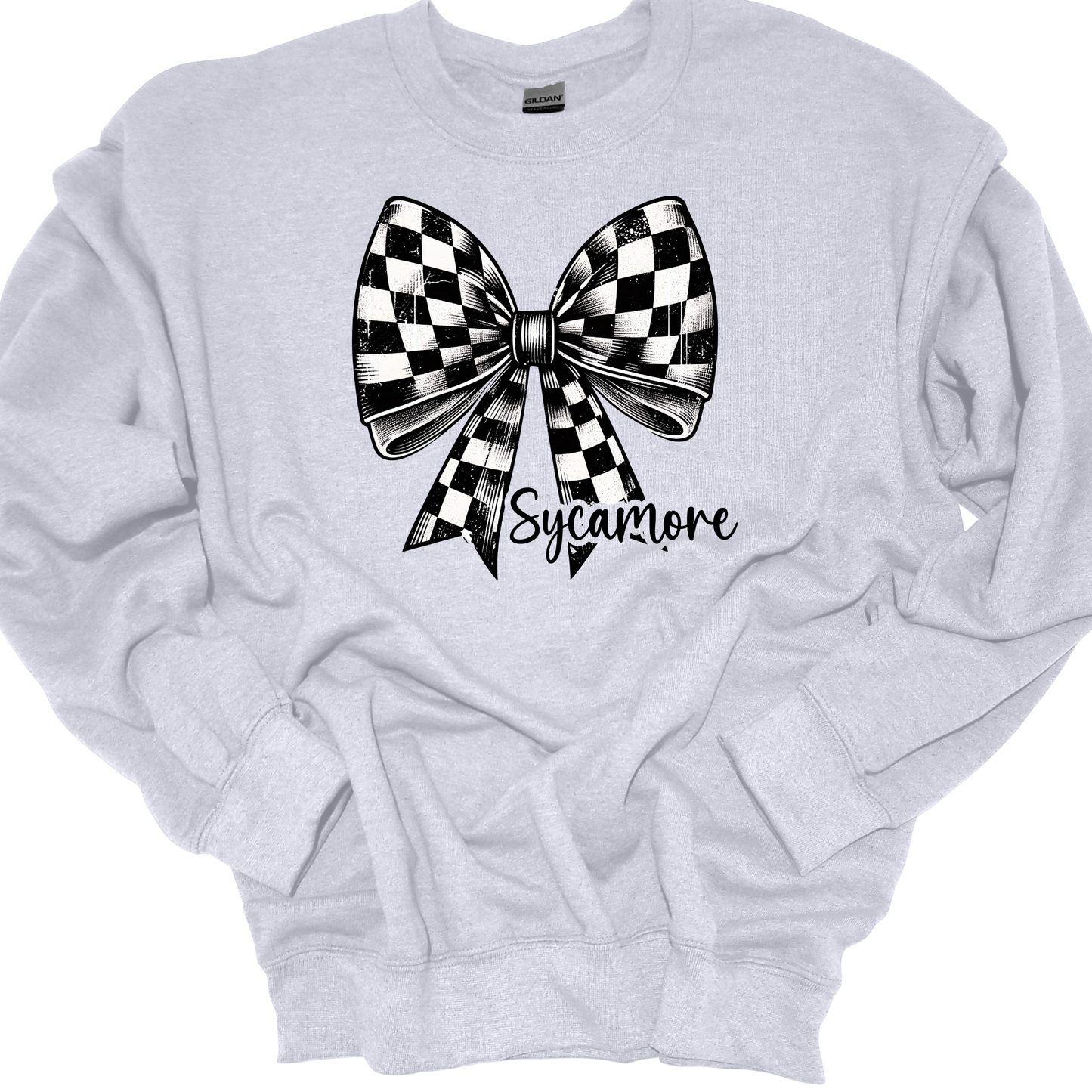 SYCAMORE CHECKERED BOW