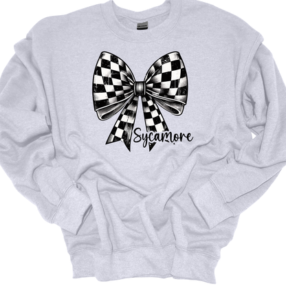 SYCAMORE CHECKERED BOW