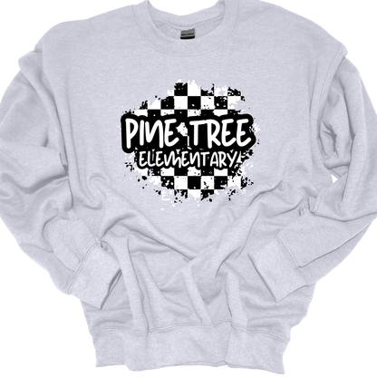 PINE TREE CHECKERED DISTRESSED
