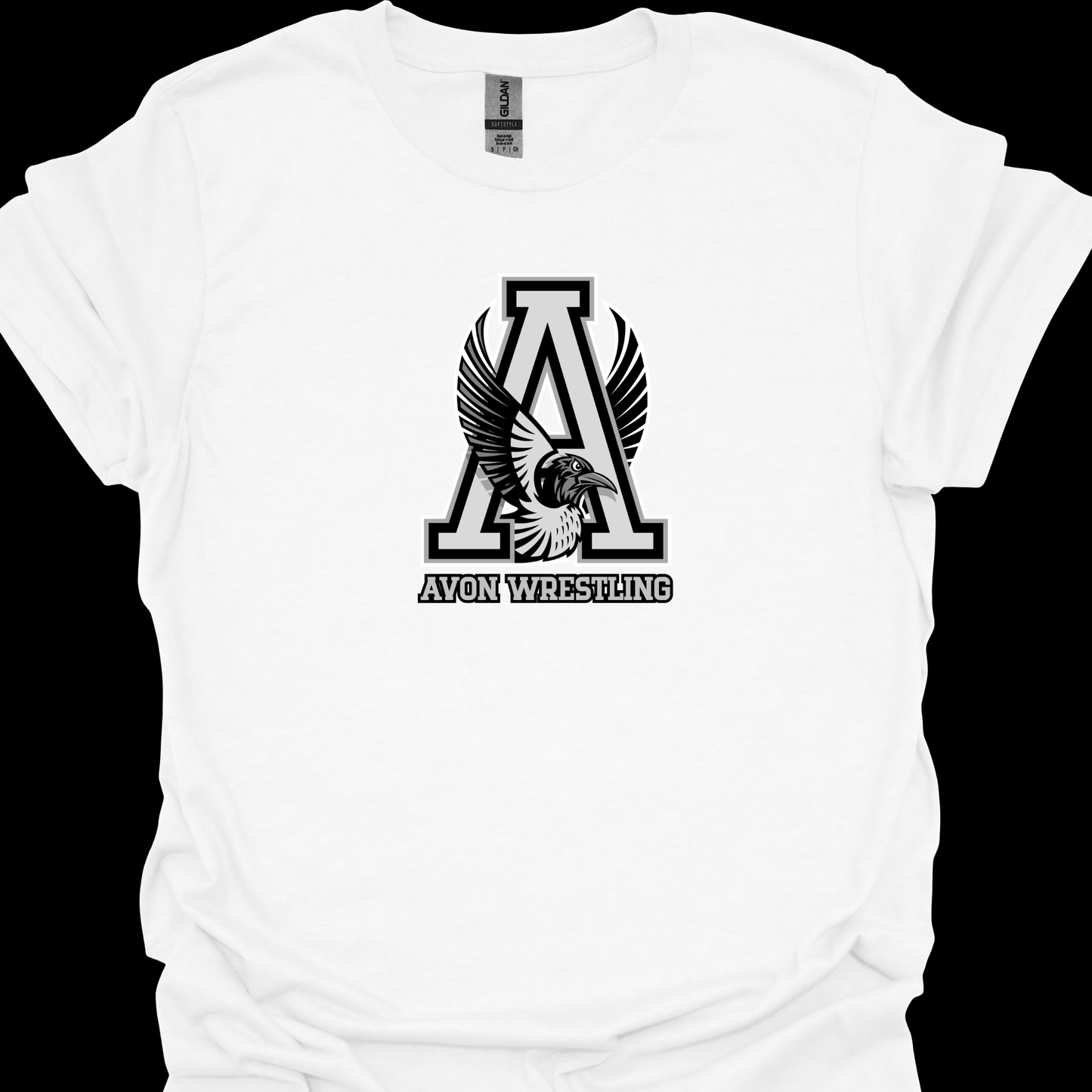 AVON WRESTLING-BIRD GREYSCALE