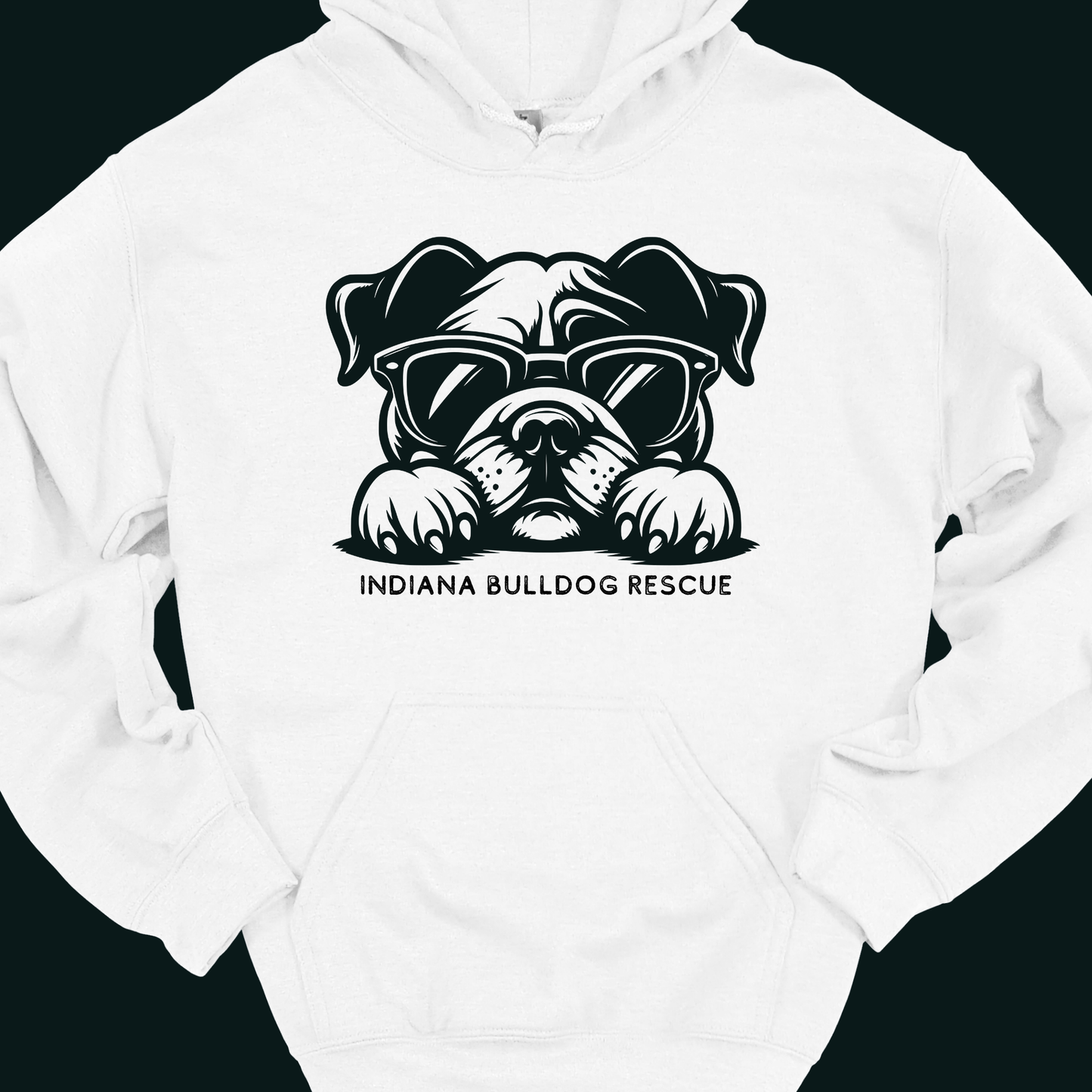 (TOO COOL PUP) INDIANA BULLDOG RESCUE HOODIE