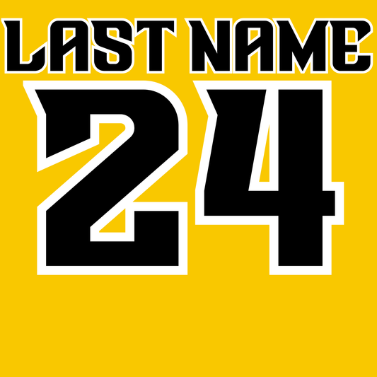 NAME & NUMBER ADD ON