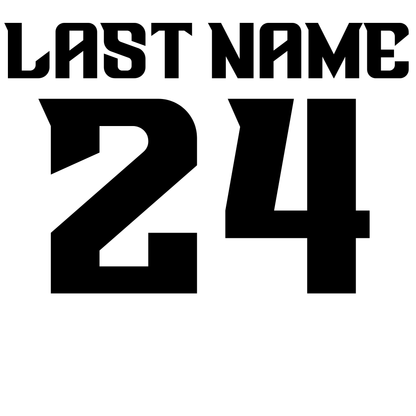 NAME & NUMBER ADD ON