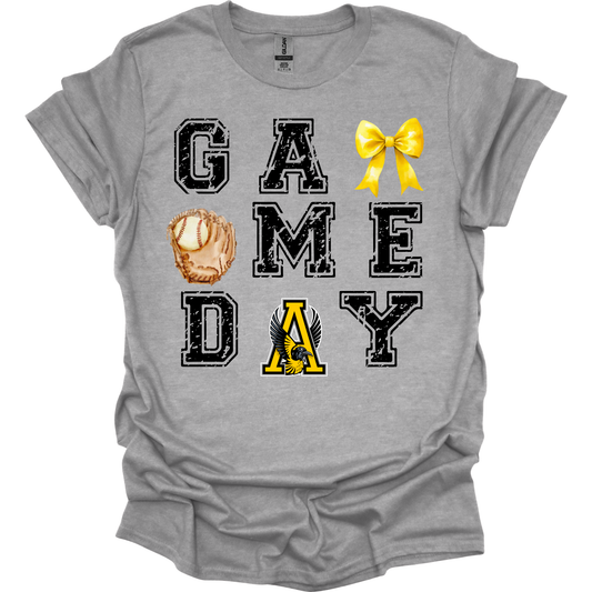 BASEBALL GAME DAY BOW