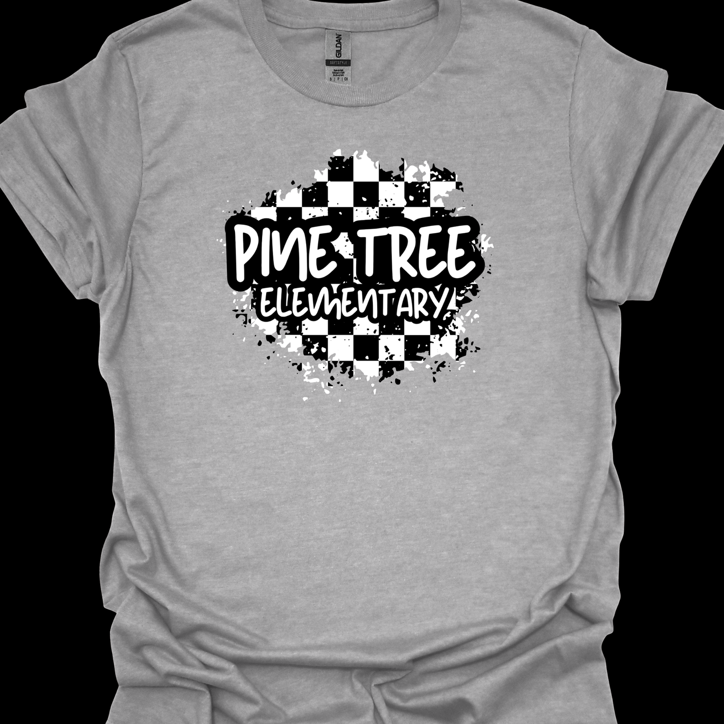 PINE TREE CHECKERED DISTRESSED