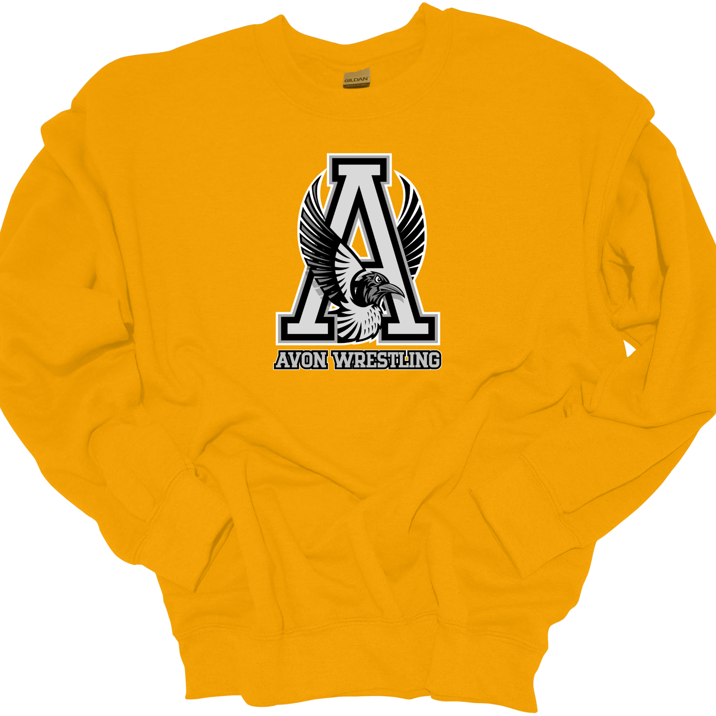 AVON WRESTLING-BIRD GREYSCALE