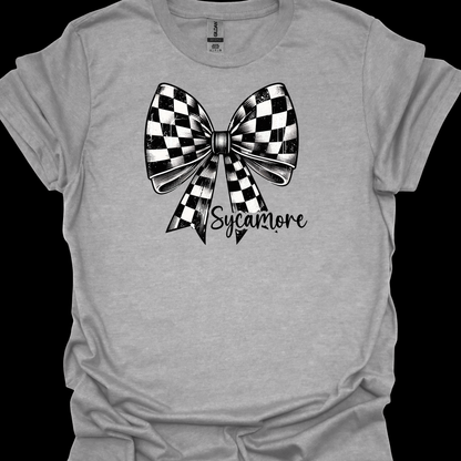 SYCAMORE CHECKERED BOW