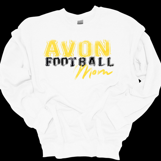 AVON FOOTBALL (MOM) FADED (CUSTOMIZABLE) CREWNECK