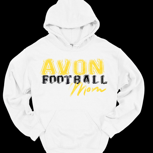 AVON FOOTBALL (MOM) FADED (CUSTOMIZABLE) HOODIE