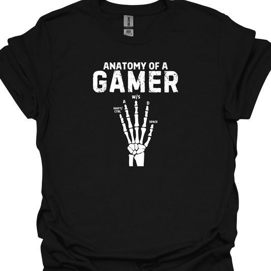 ANATOMY OF A GAMER TSHIRT