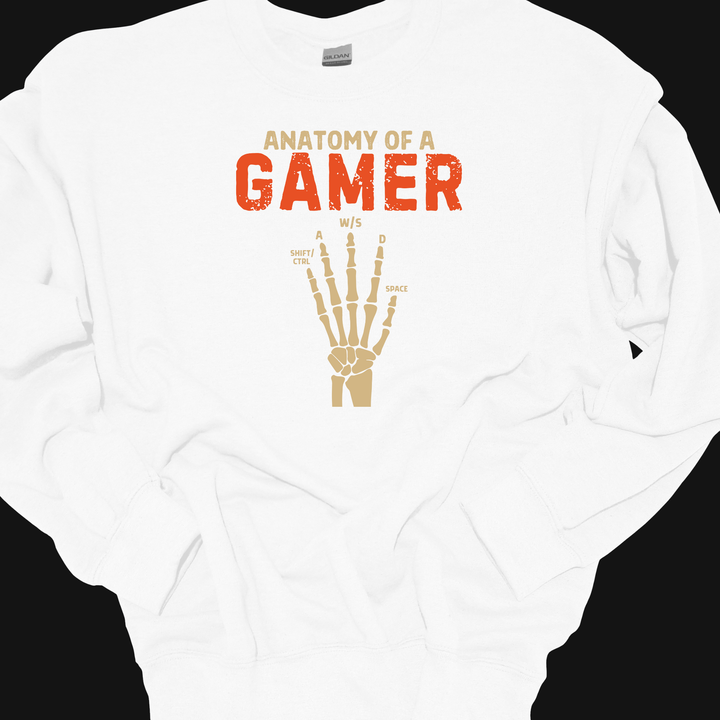 ANATOMY OF A GAMER CREWNECK