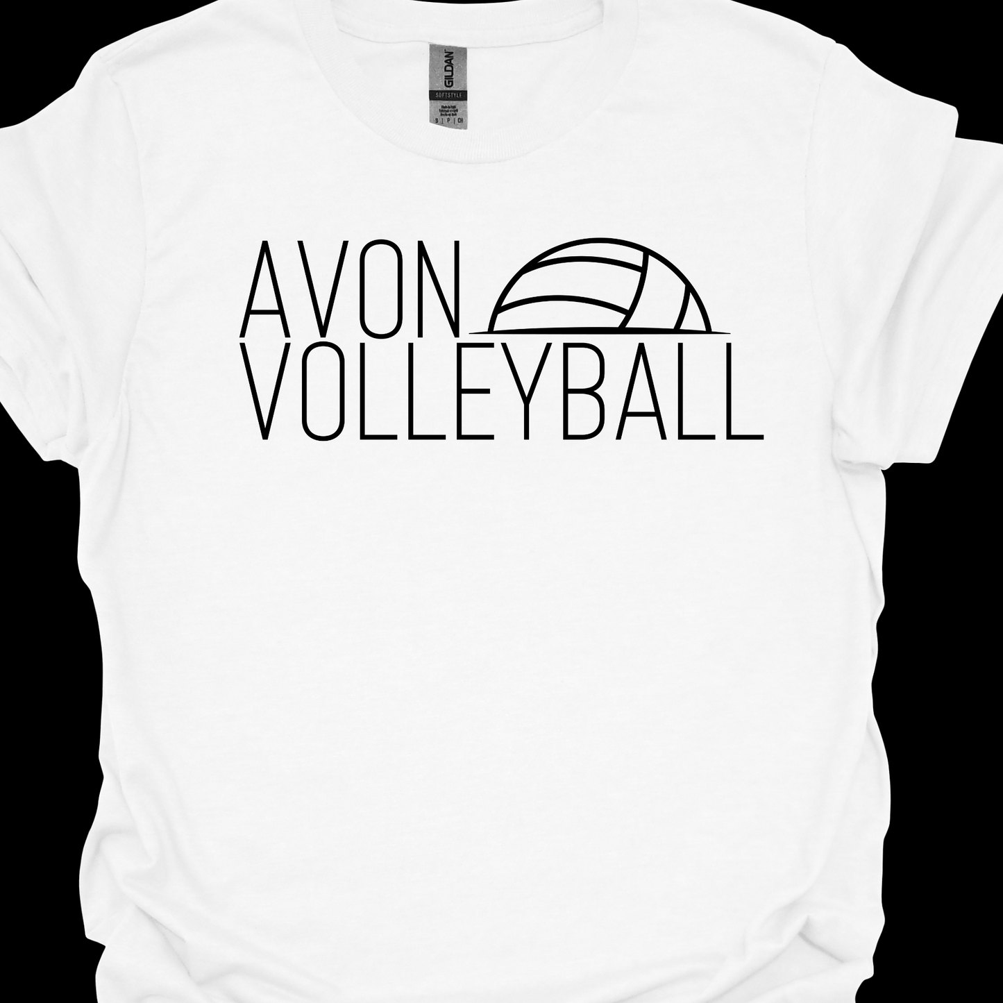 AVON VOLLEYBALL HALF BALL TSHIRT