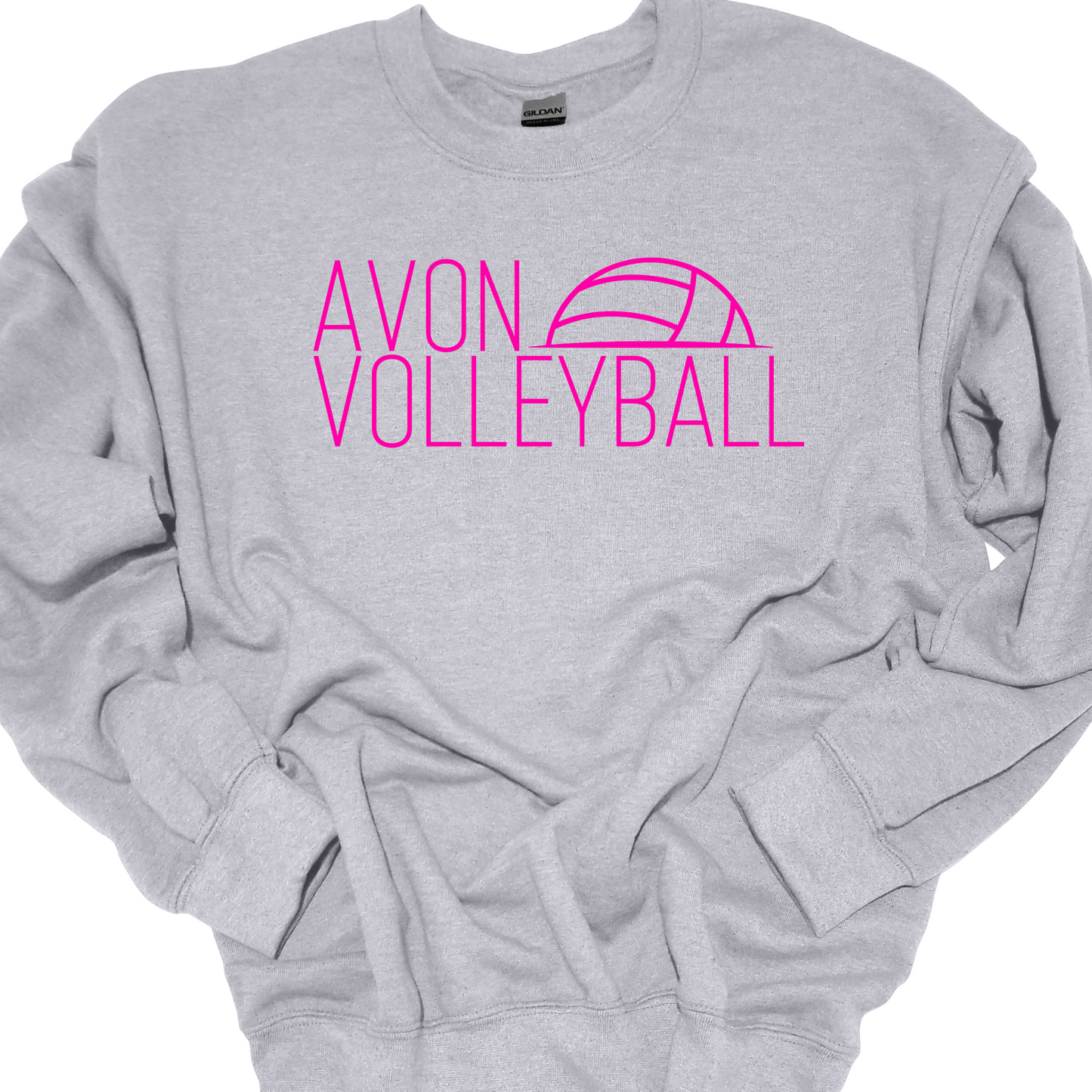 AVON VOLLEYBALL HALF BALL (PINK) CREWNECK