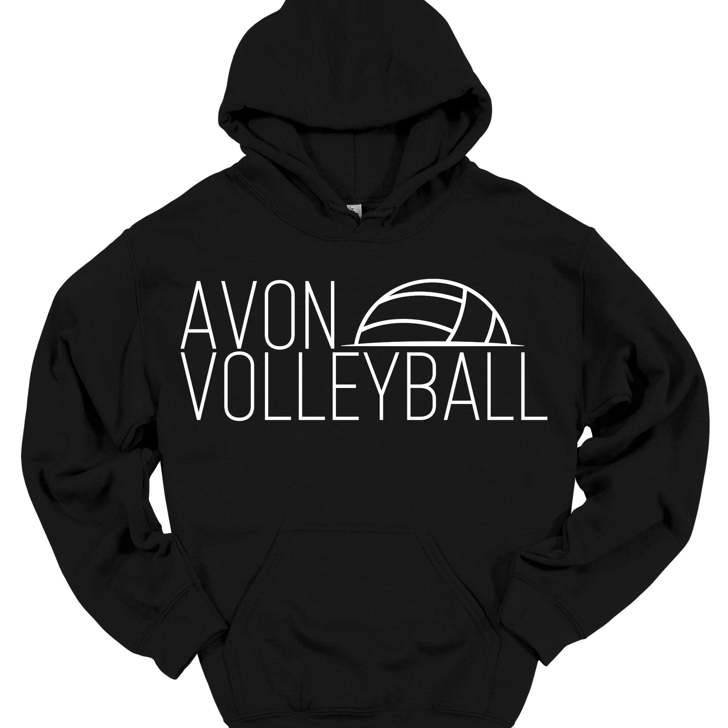 AVON VOLLEYBALL HALF BALL HOODIE