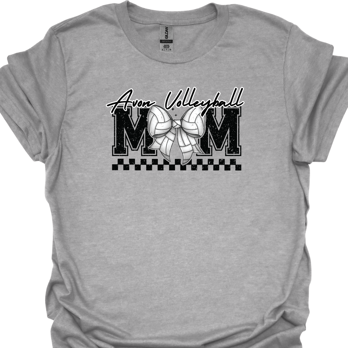 AVON VOLLEYBALL MOM W BOW TSHIRT