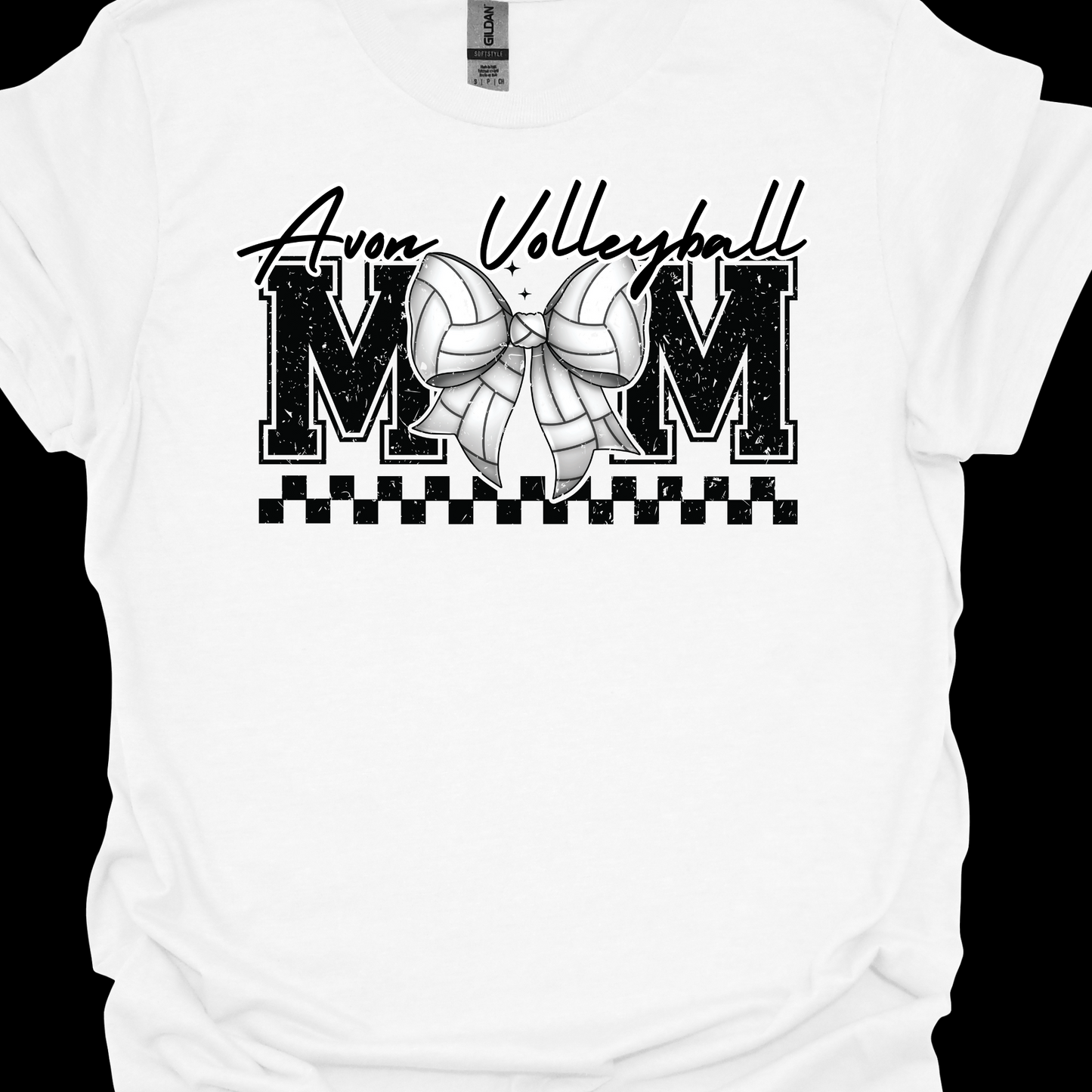 AVON VOLLEYBALL MOM W BOW TSHIRT