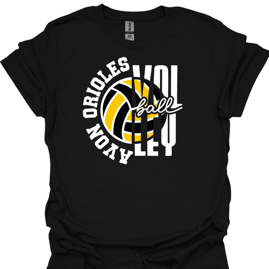 AVON ORIOLES VOLLEYBALL 2 TSHIRT