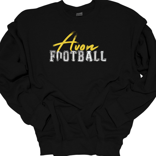 AVON FOOTBALL FADED CREWNECK