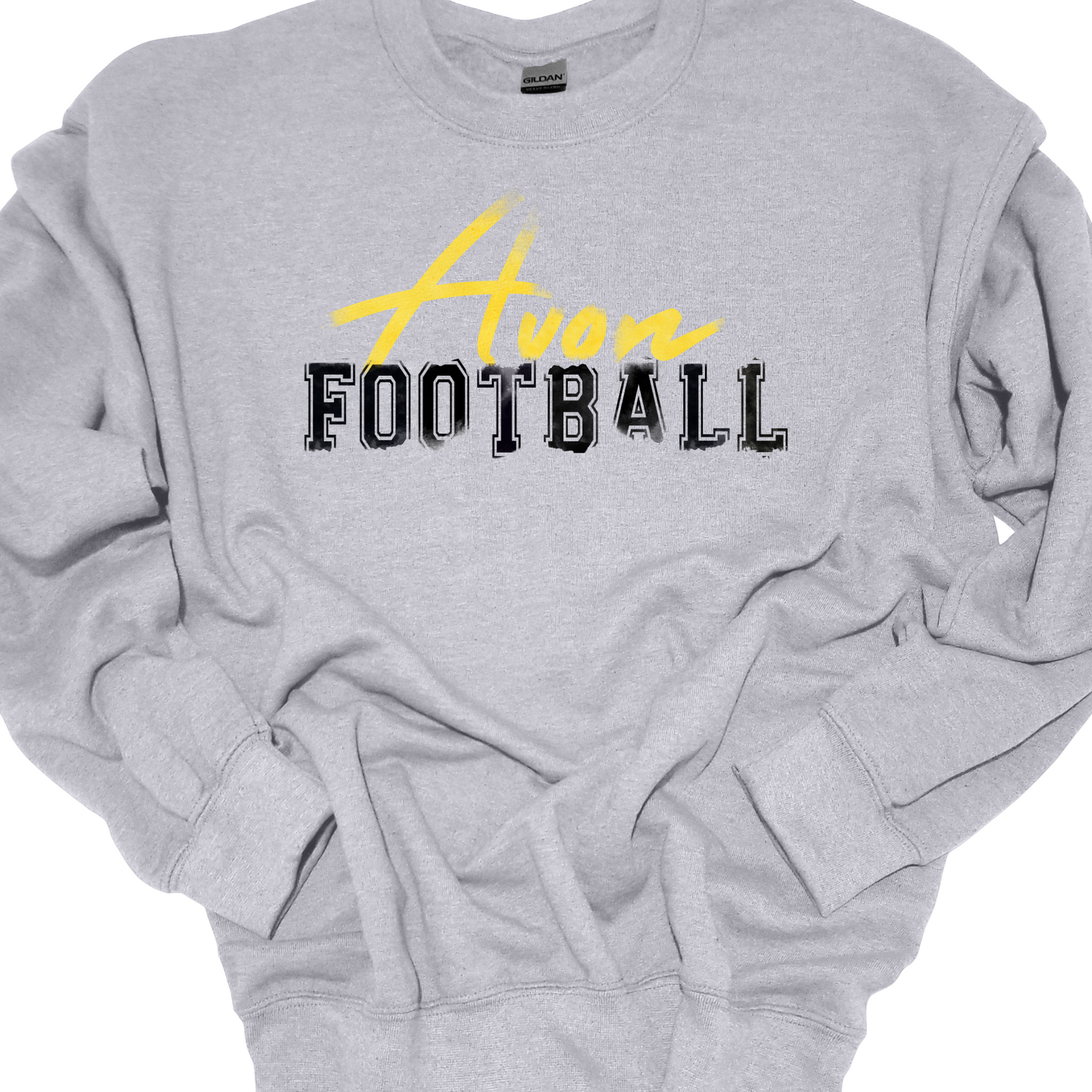 AVON FOOTBALL FADED CREWNECK