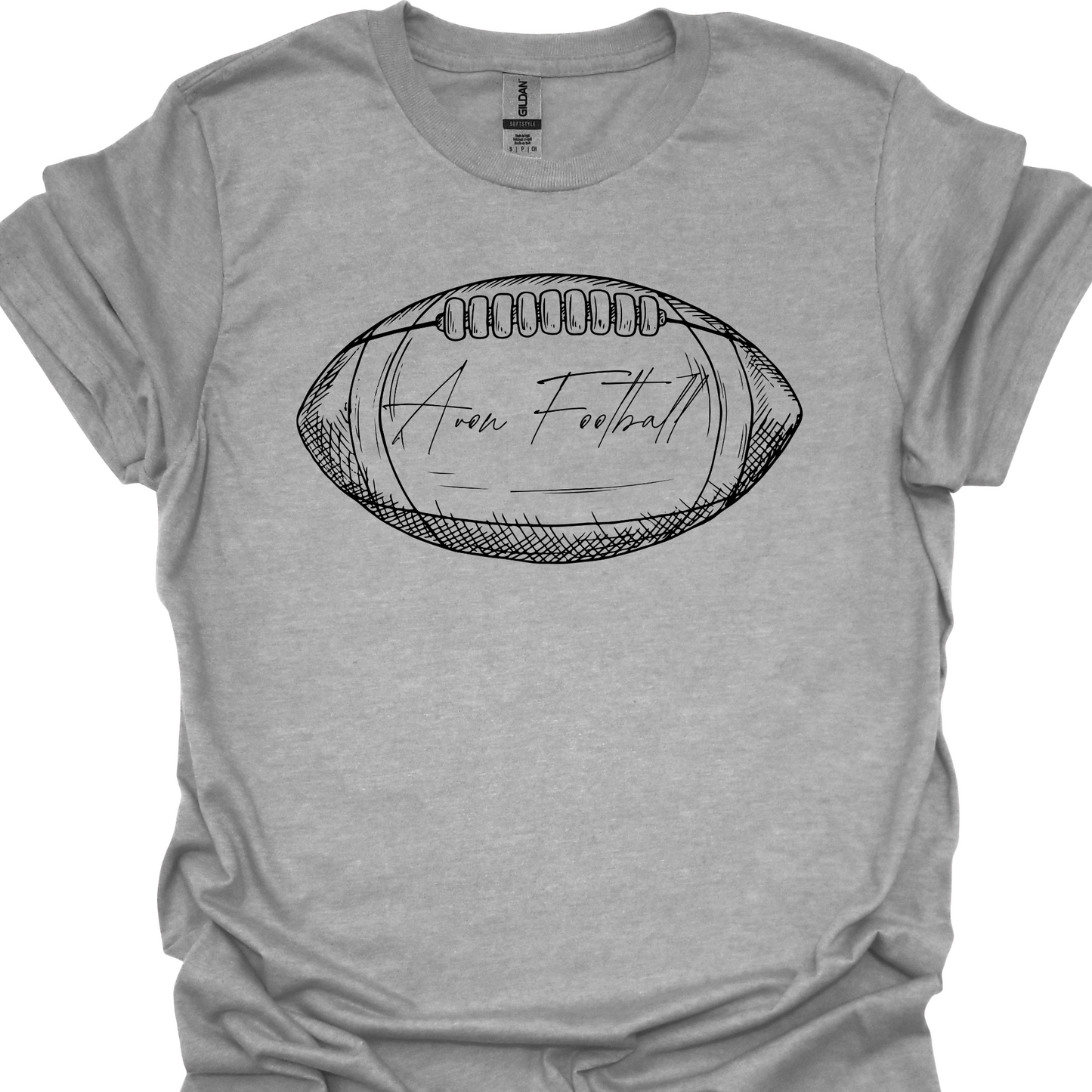 AVON FOOTBALL LINE ART TSHIRT