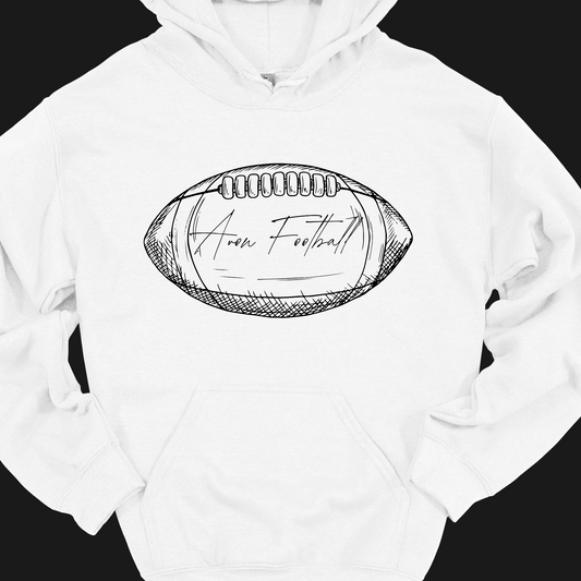 AVON FOOTBALL LINE ART HOODIE