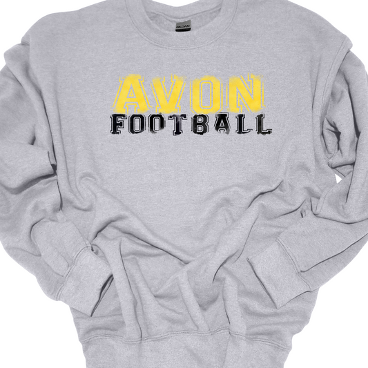 AVON FOOTBALL VARSITY FADED CREWNECK