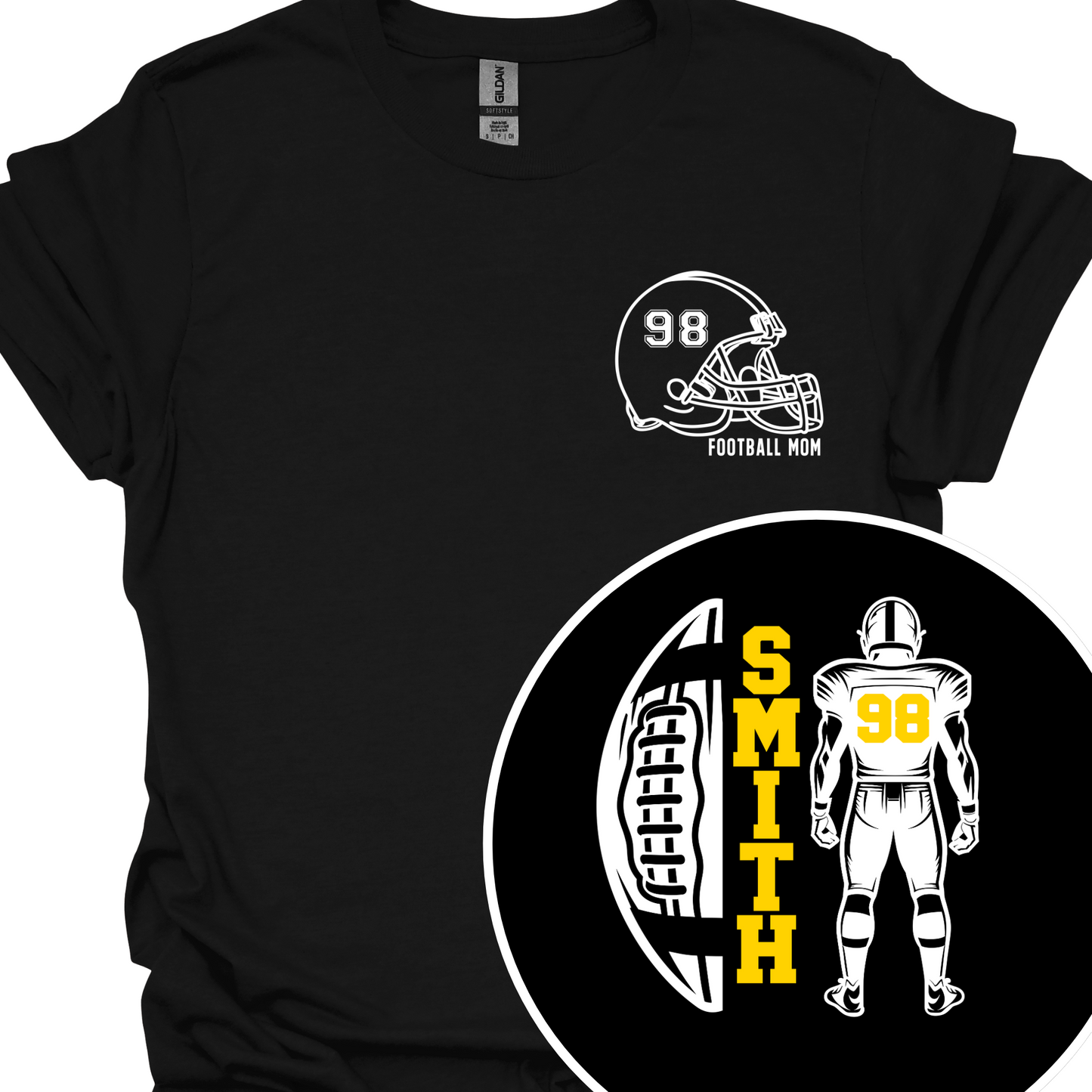 AVON HALF FOOTBALL FULL PLAYER (CUSTOM NAME AND NUMBER) TSHIRT