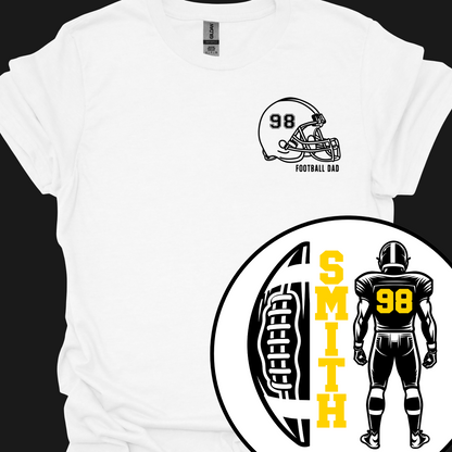 AVON HALF FOOTBALL FULL PLAYER (CUSTOM NAME AND NUMBER) TSHIRT