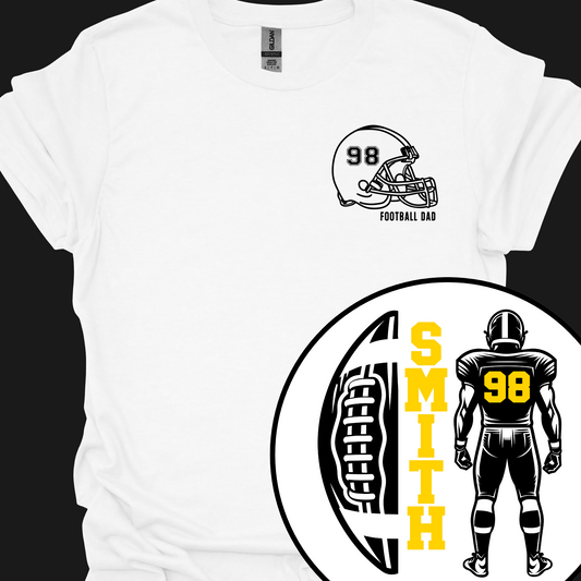 AVON HALF FOOTBALL FULL PLAYER (CUSTOM NAME AND NUMBER) TSHIRT