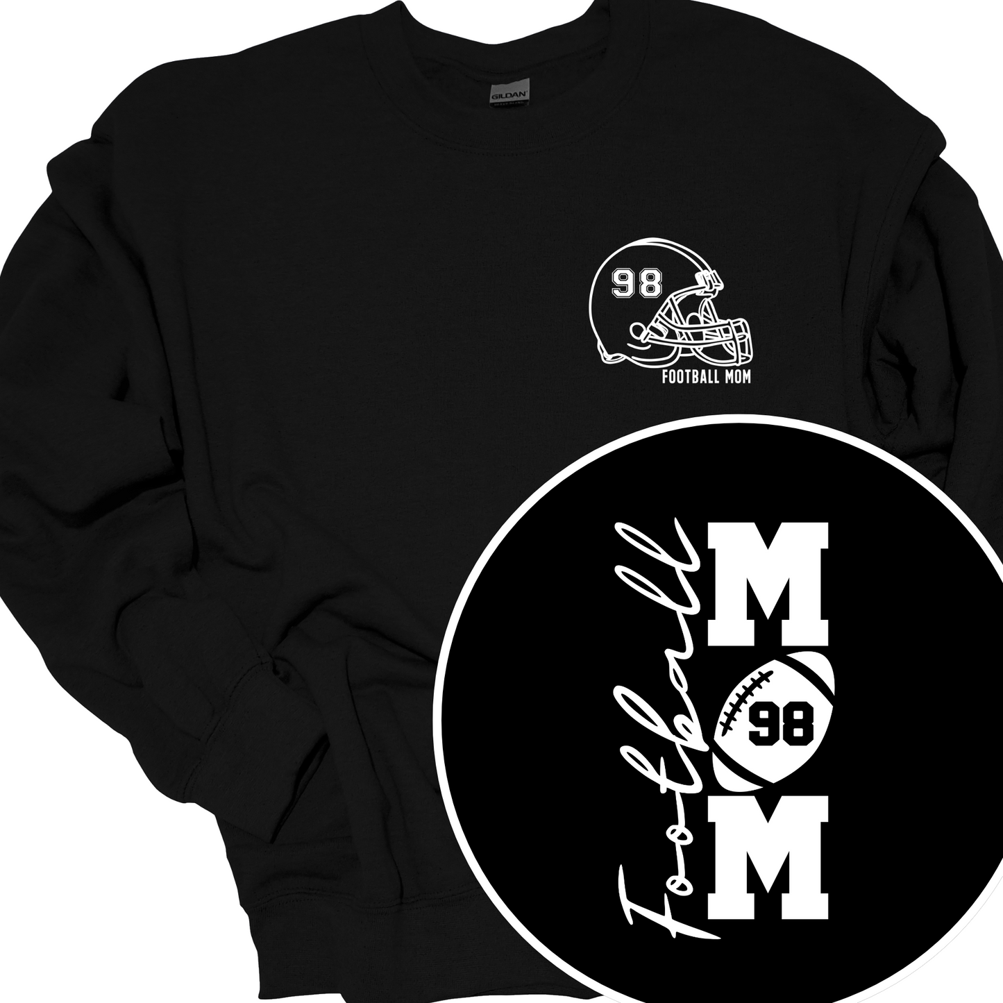 AVON FOOTBALL (CUSTOM MOM OR DAD AND PLAYER NUMBER) CREWNECK