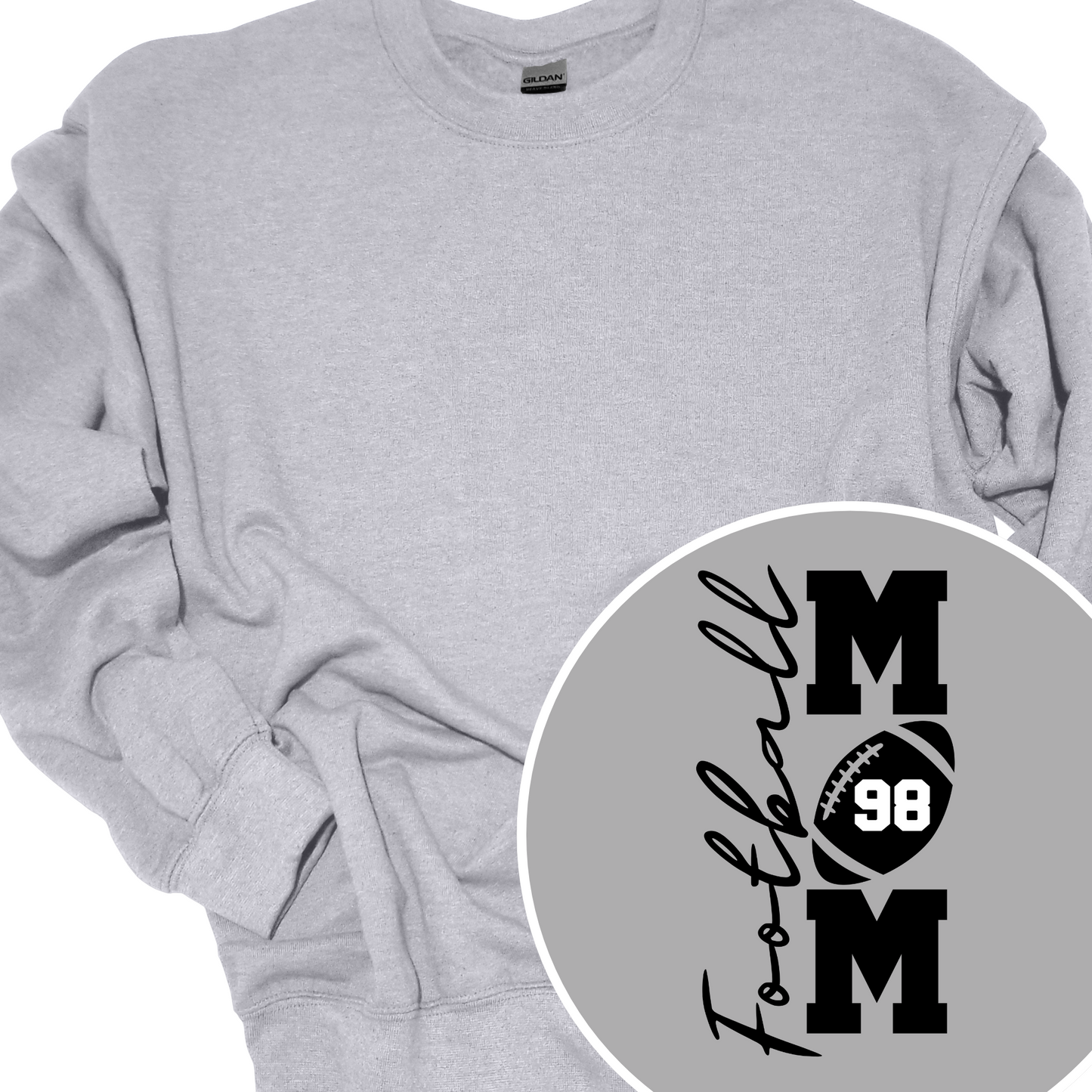 AVON FOOTBALL (CUSTOM MOM OR DAD AND PLAYER NUMBER) CREWNECK